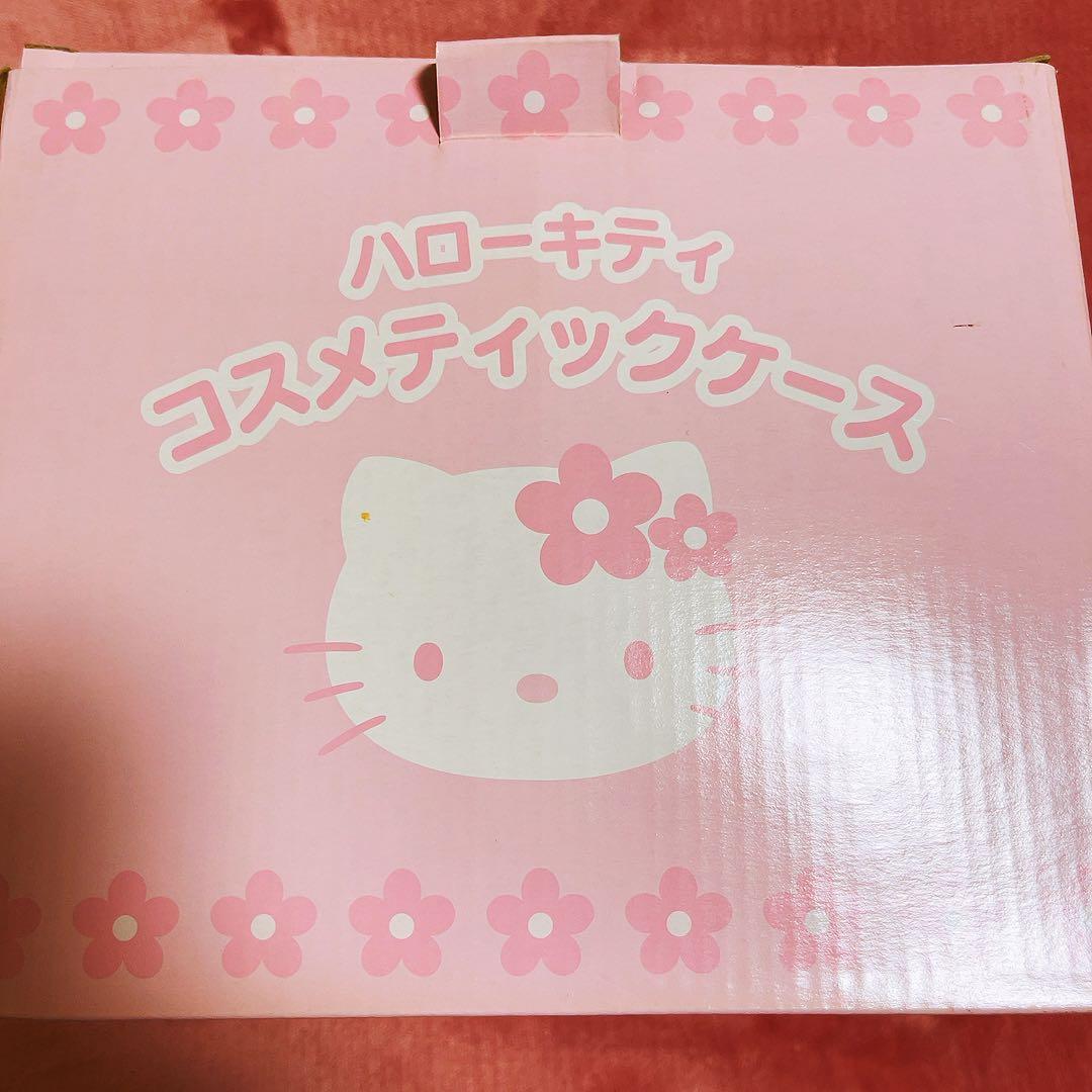 希少レア　ハローキティ　コスメケース　バニティ　ミラー付き　平成レトロ　サンリオ