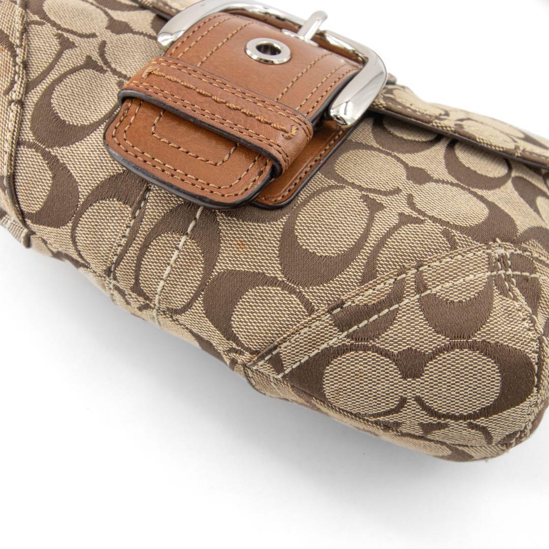 A027【COACH／コーチ】ソーホー　ハンドバッグ　ワンショルダー　シグネチャ