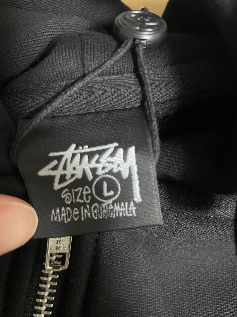 【正規品】ステューシー Lサイズ BASIC STUSSY ジップパーカー