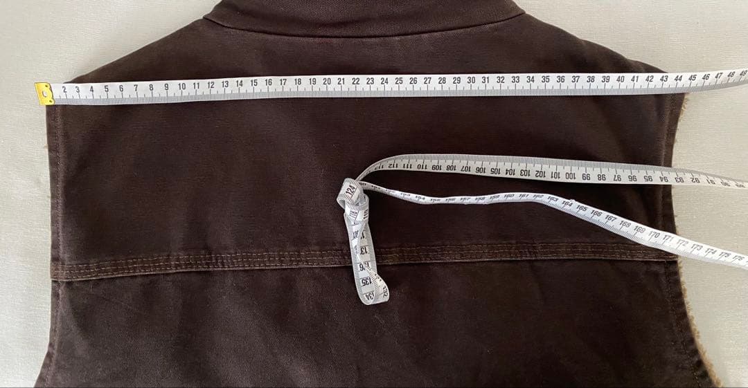 Carhartt カーハート ダックベスト 裏ボア Lサイズブラウン　DKB