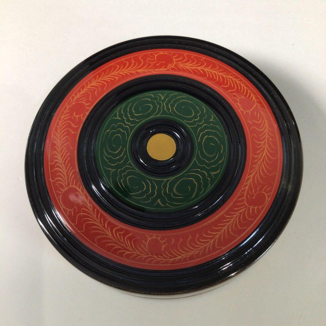 R834 棗 『道場宗廣作』『唐物写』『独楽棗』 共箱 茶道具