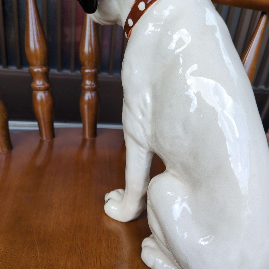 ビクター犬　ニッパー犬　31.5センチ　レア　爪付き　陶器