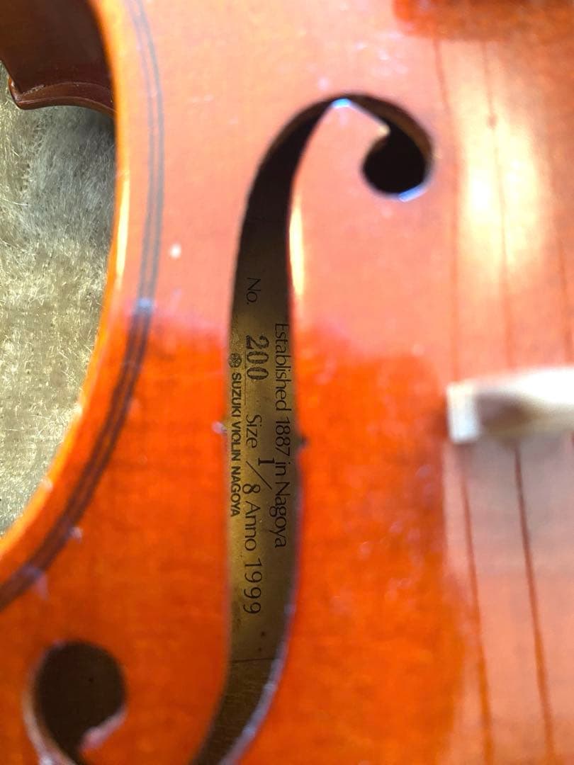 Suzuki 1/8 子供用 分数バイオリン No.200 1999