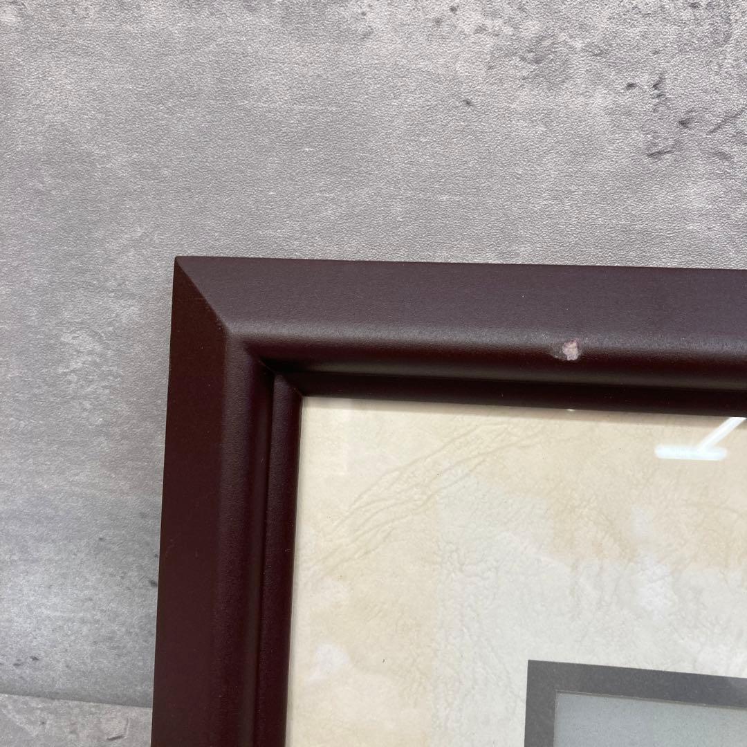 勲五等双光旭日章 受賞記念品 絵画 鶴 螺鈿アート 木製フレーム 額縁