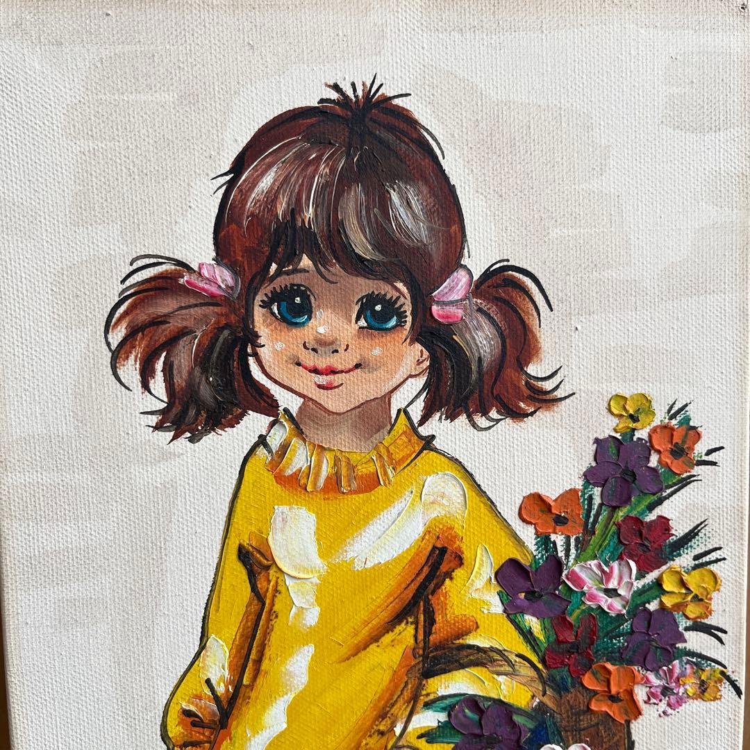 油絵 ビンテージ 額装 1978 パリ フェラン作