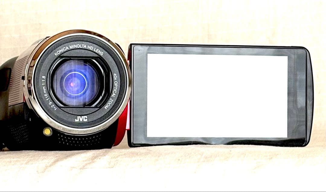 【超美品】JVC Everio GZ-E325-R ビデオカメラ　付属品完備