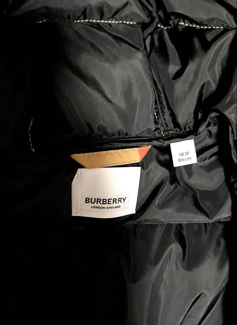 BURBERRY チェック柄ダウンオーバーオール　定価9万円