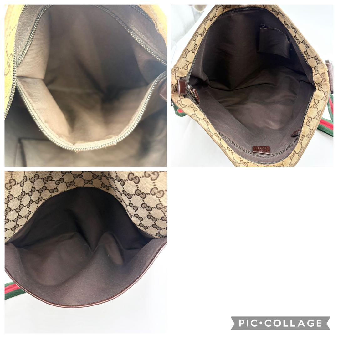 グッチ　GUCCI シェリーライン　GG キャンバス　ショルダーバッグ ロゴ