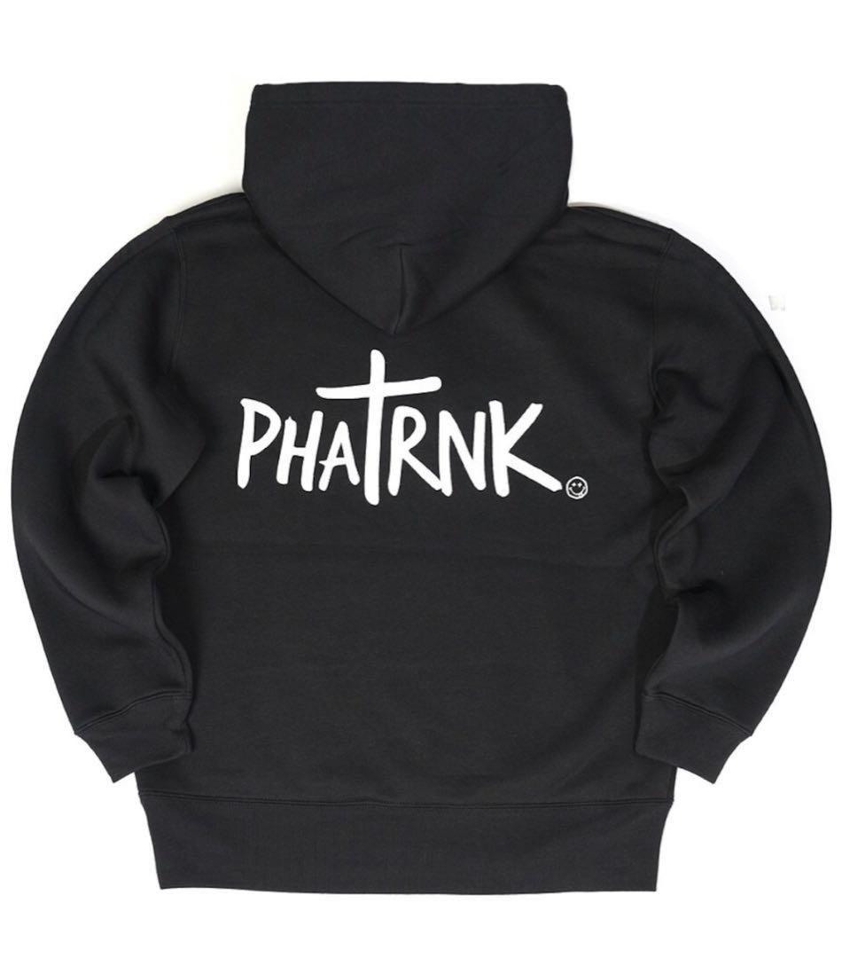 PHATRNK ブラックパーカー S