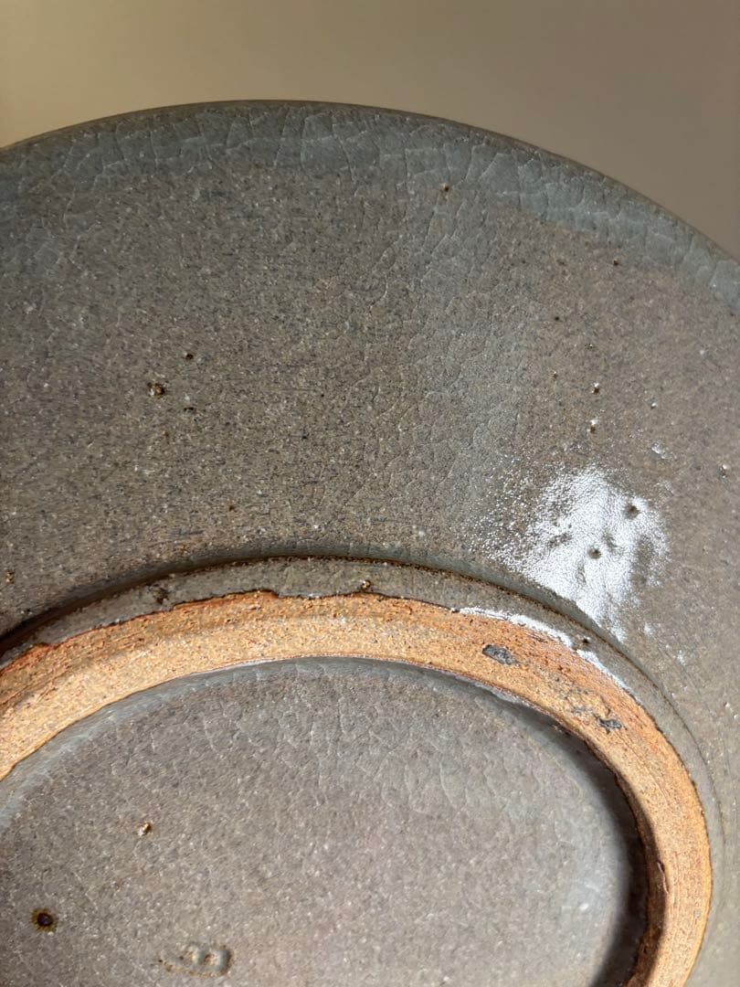 益子焼 島岡達三 象嵌皿 大皿 9寸皿 27.4cm 人間国宝 共箱