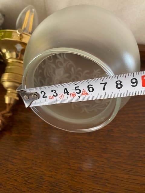 フランス ビンテージ エッチング装飾の卵型 ガラスランプ シーリングライト