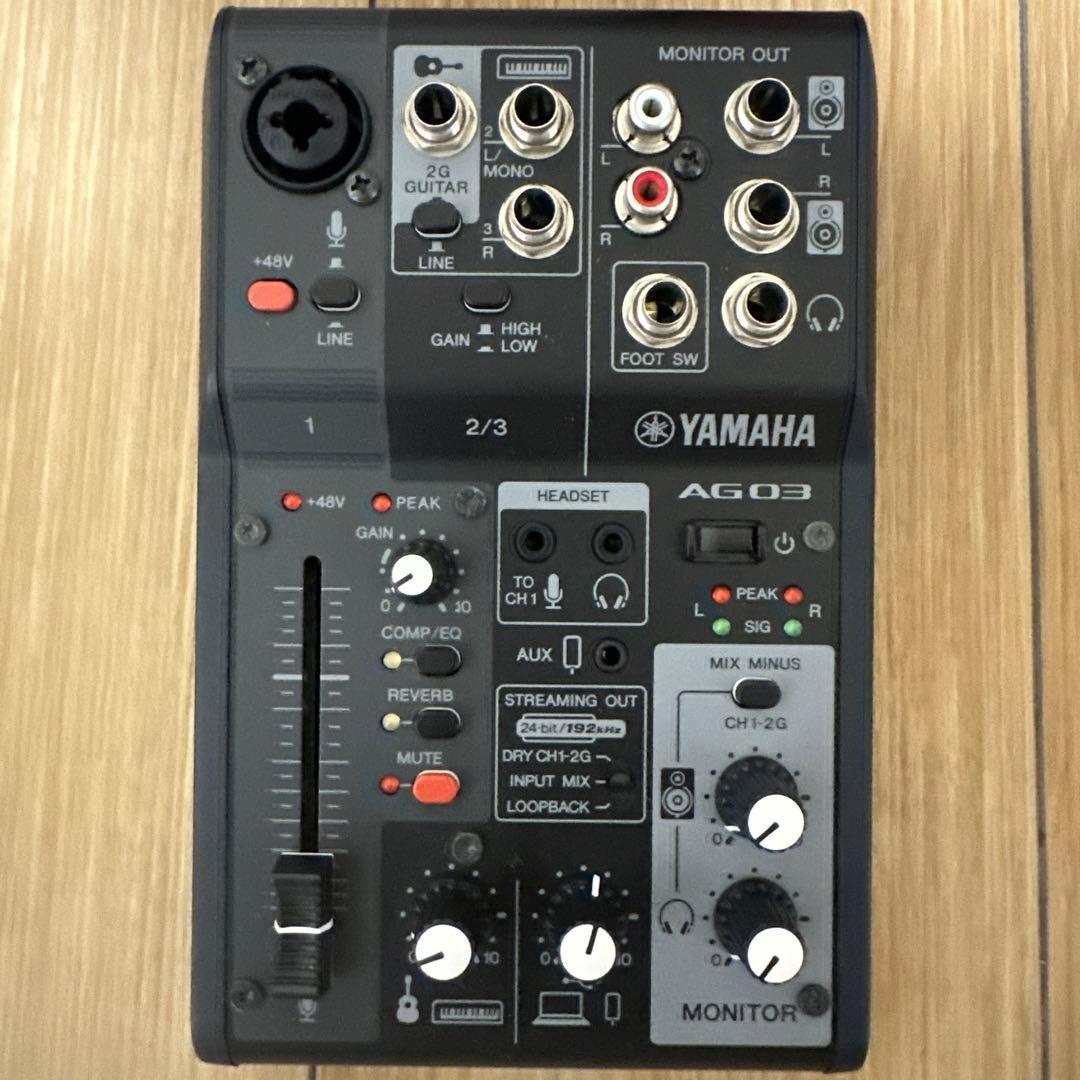 YAMAHA ライブストリーミングミキサー ブラック AG03MK2 B