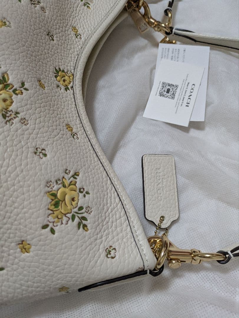 最終値下げ！コーチ　ローレル ショルダー バッグ・フローラル プリント