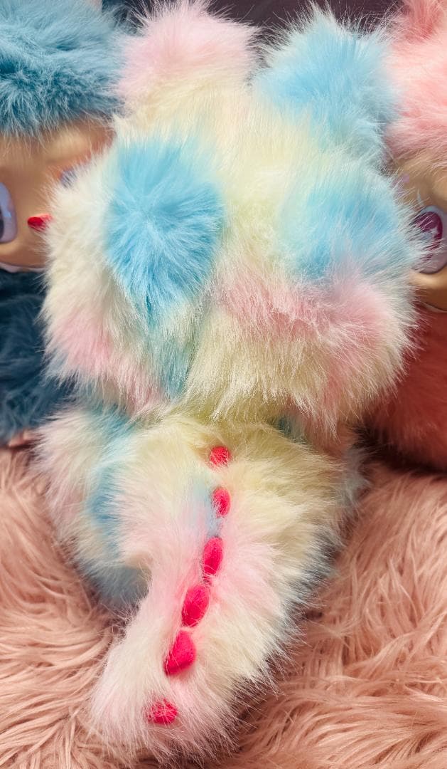 海外限定 ３８ｃｍ ジモモ LABUBU レインボー ぬいぐるみ