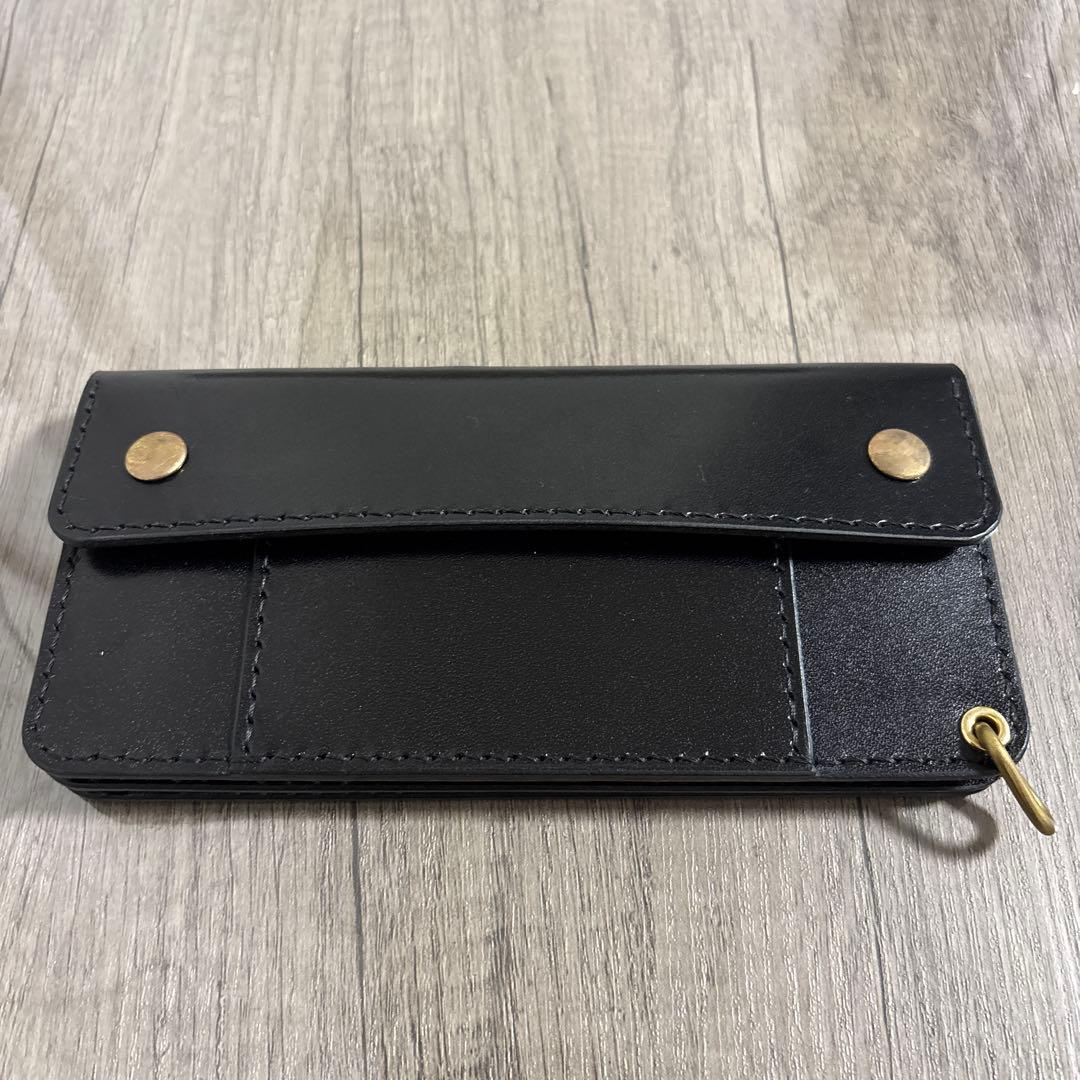 ハンドメイド 栃木レザー ロングトラッカーウォレット
