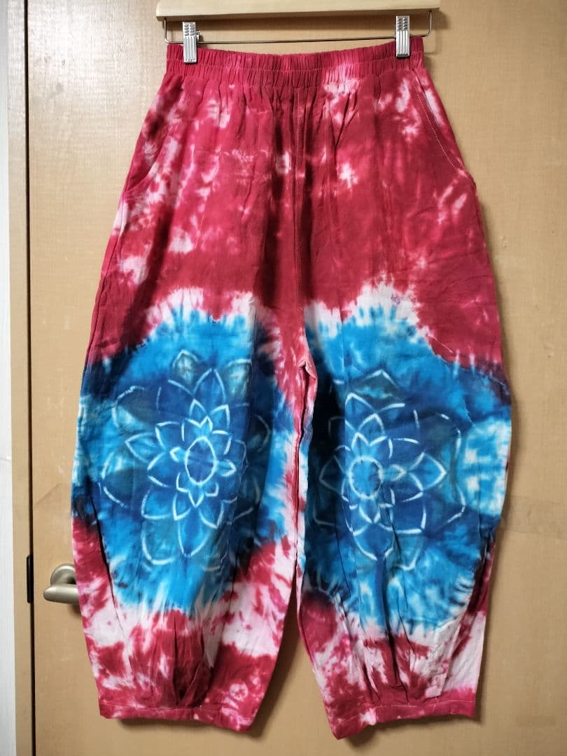 エスニック　タイダイ染め　アラジンパンツ　天然コットン　注文商品　タイ製