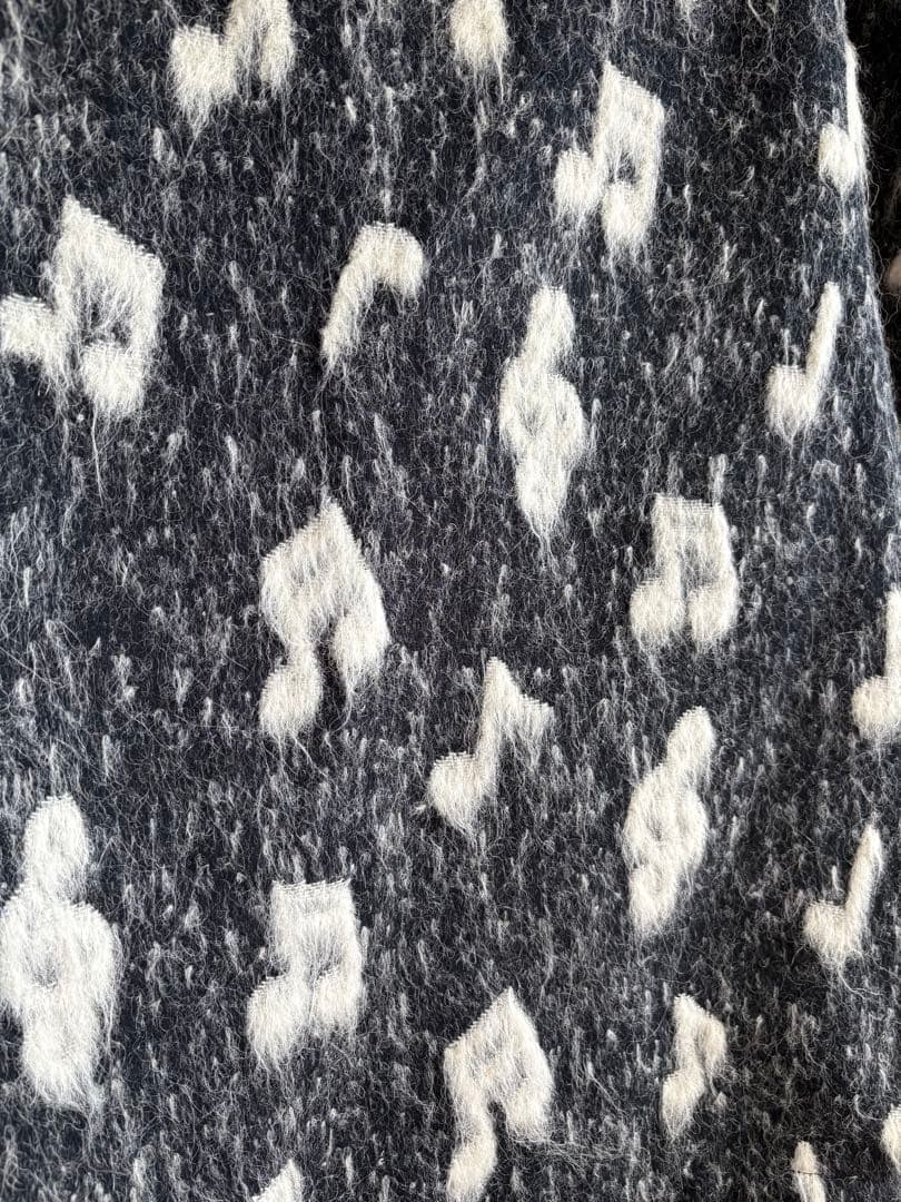 りんりん様ポールスミスシャギービッグポンチョ音符柄