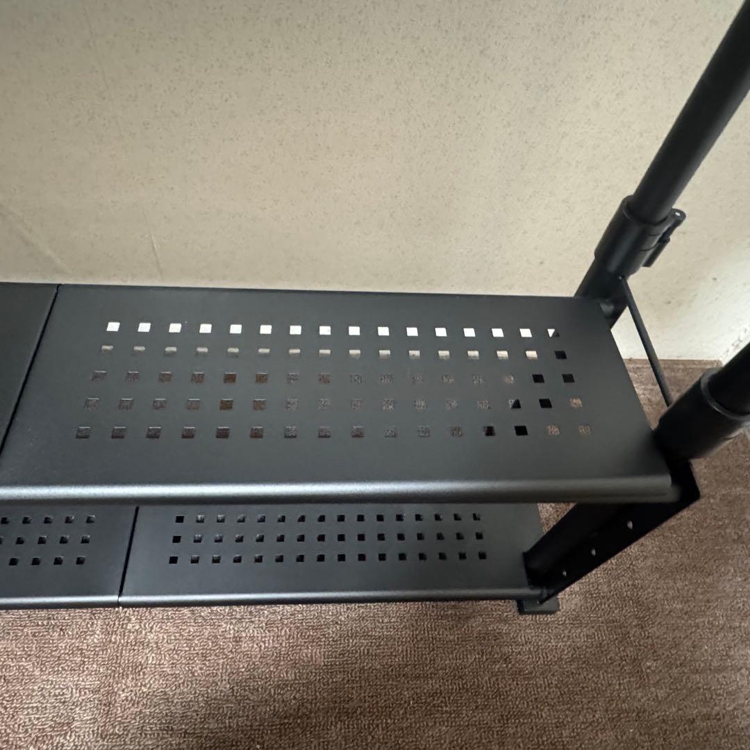 Bauhutte エクステンションデスク 120cm ブラック 黒