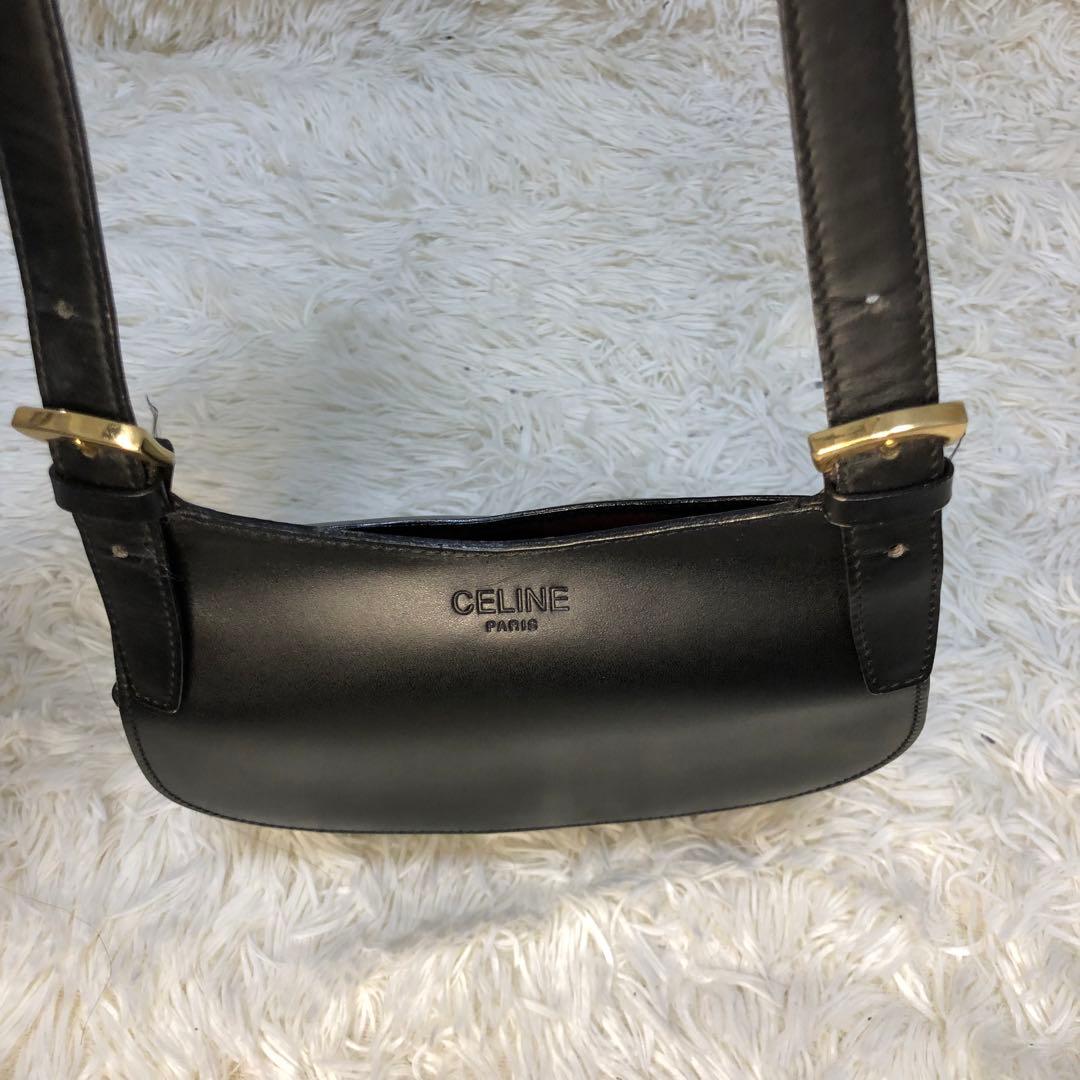 CELINE オールドセリーヌ ショルダーショルダーバッグ　ブランド刻印