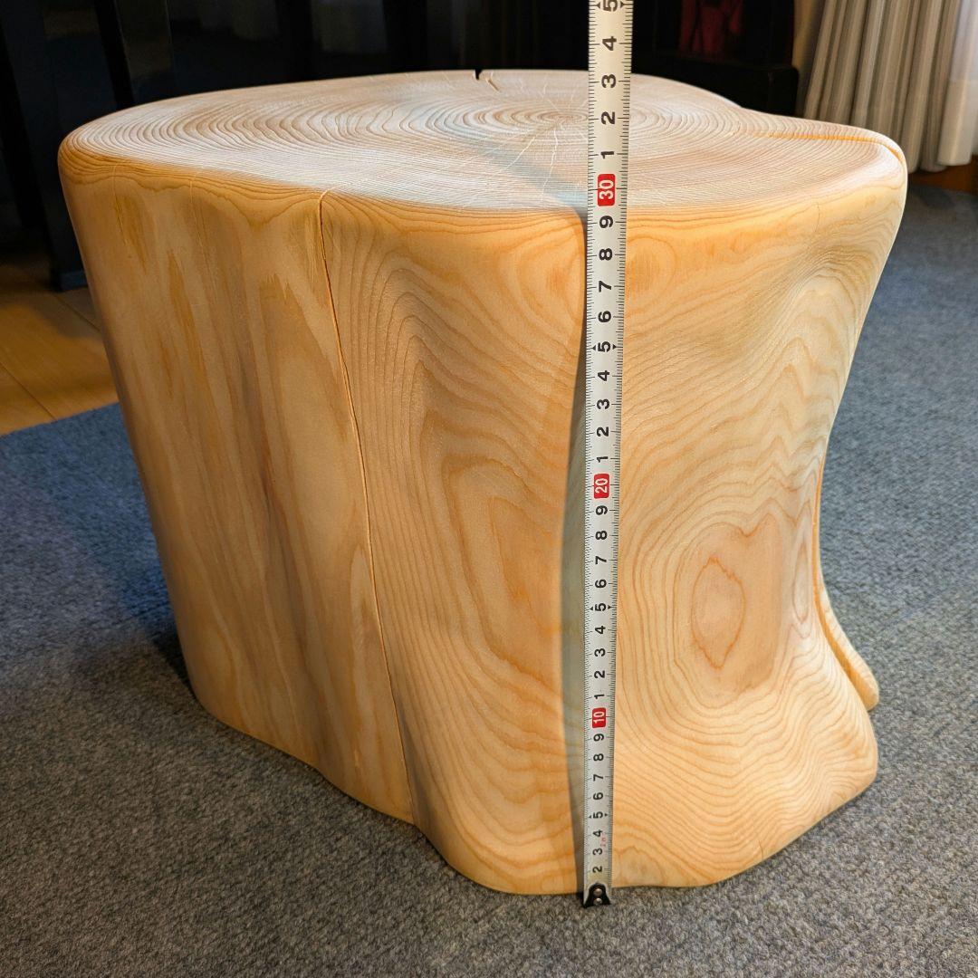 檜　切り株　丸太　椅子　スツール　 高さ約29㎝
