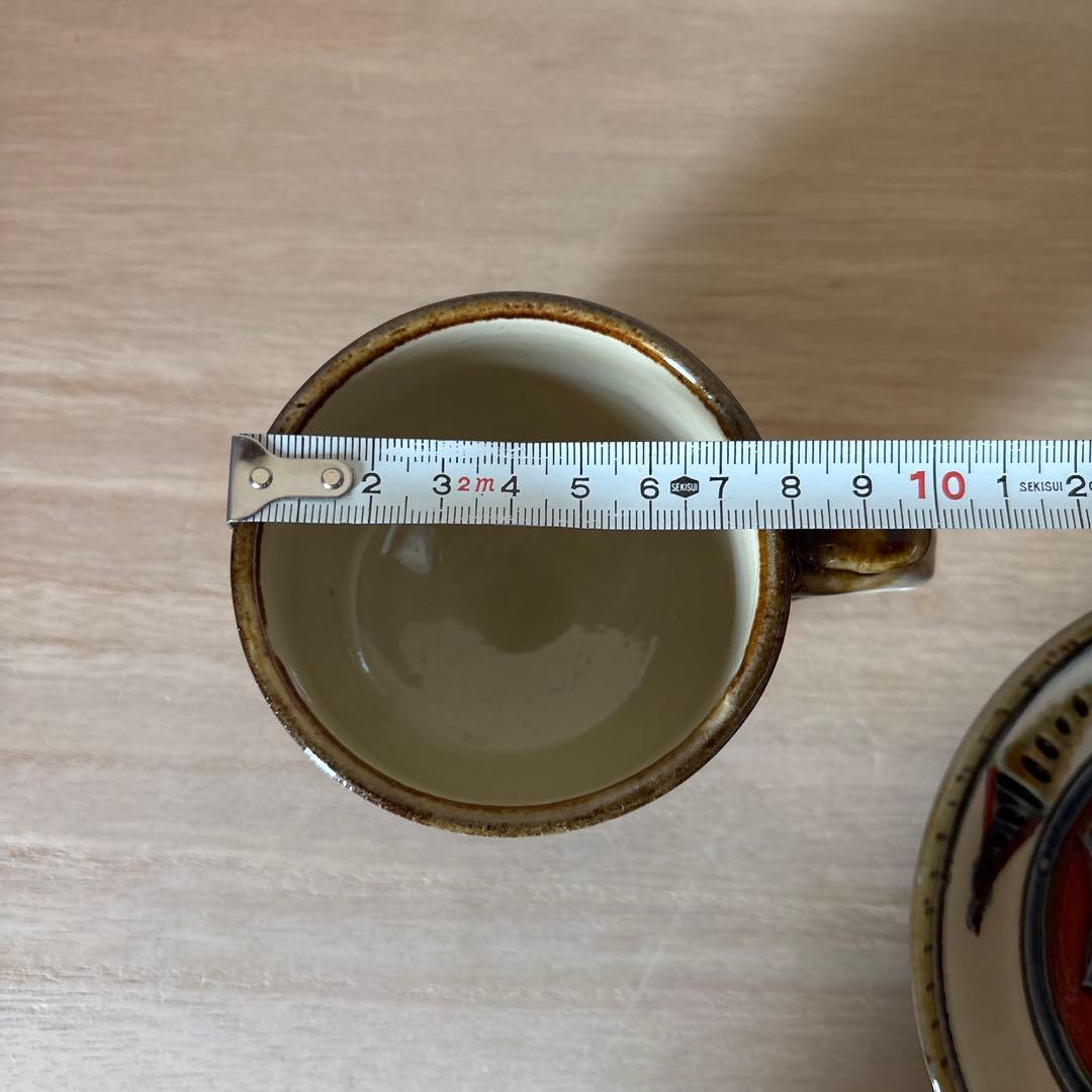 沖縄 やちむん 新垣勲 壺屋焼 カップ&ソーサー 魚紋 赤絵 - メルカリ