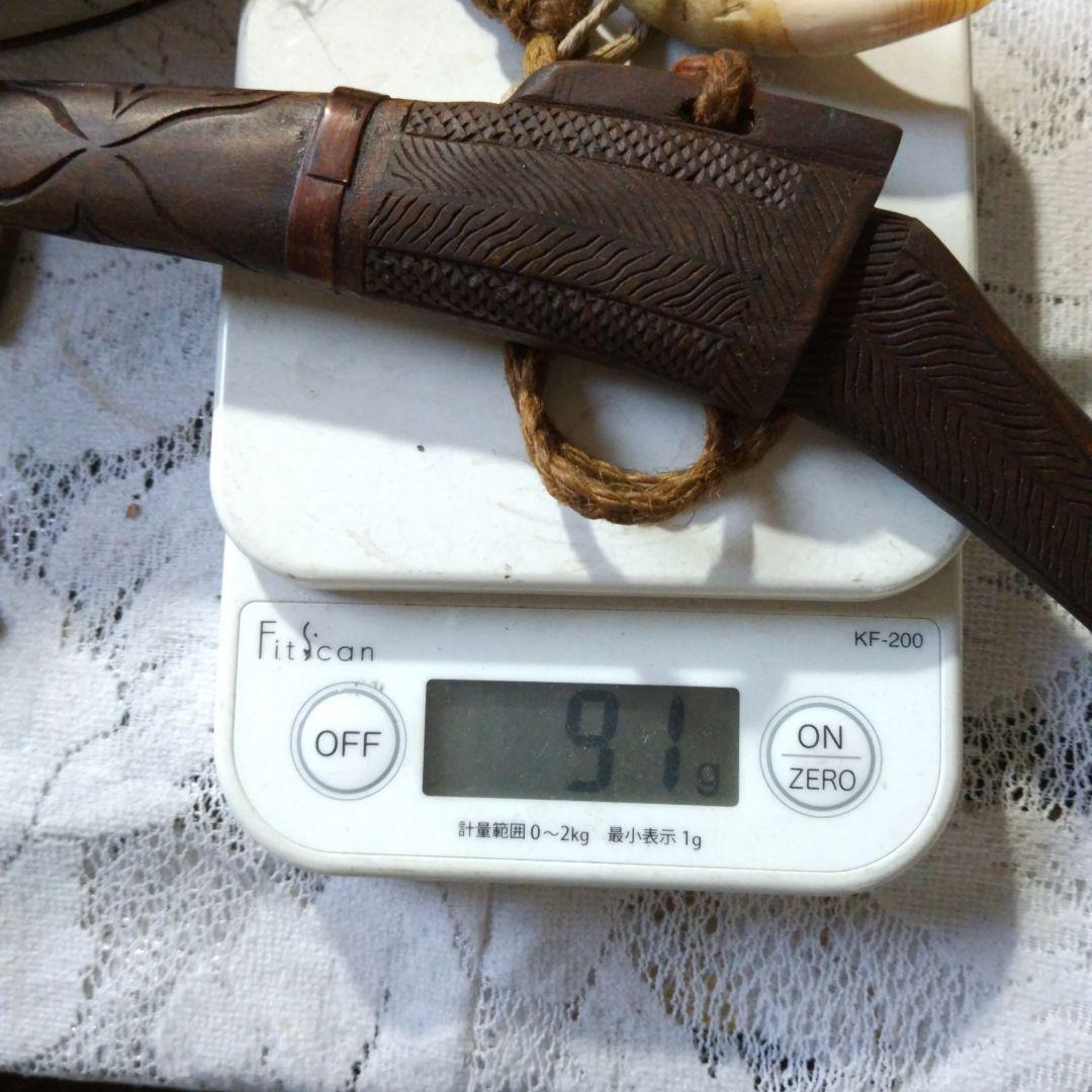 アイヌ マキリ アイヌ彫り 鯨歯下げ 根付け 時代物