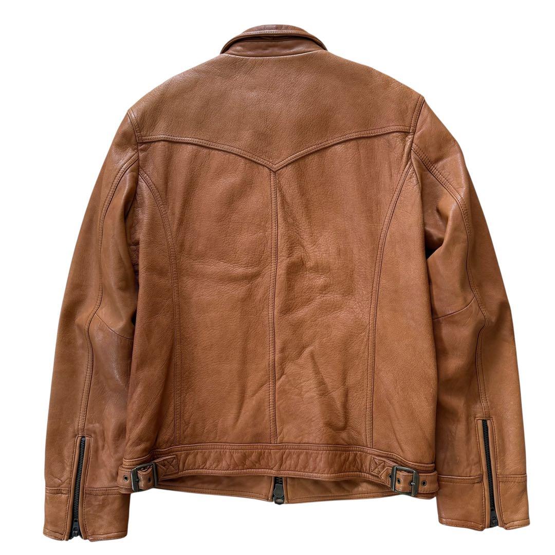 希少XXL】ジャックローズ 裏地総柄 シングルライダースジャケット 山羊