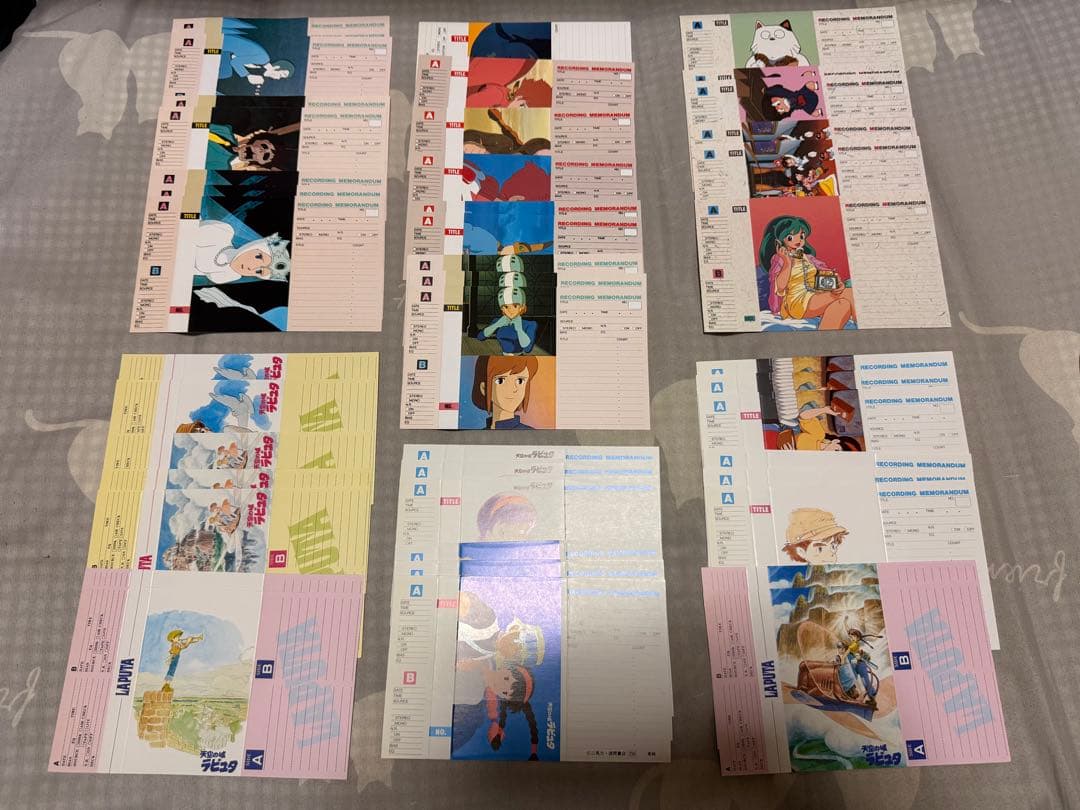 【O-1695】80年代 アニメ ポスター パンフレット カード グッズ セット