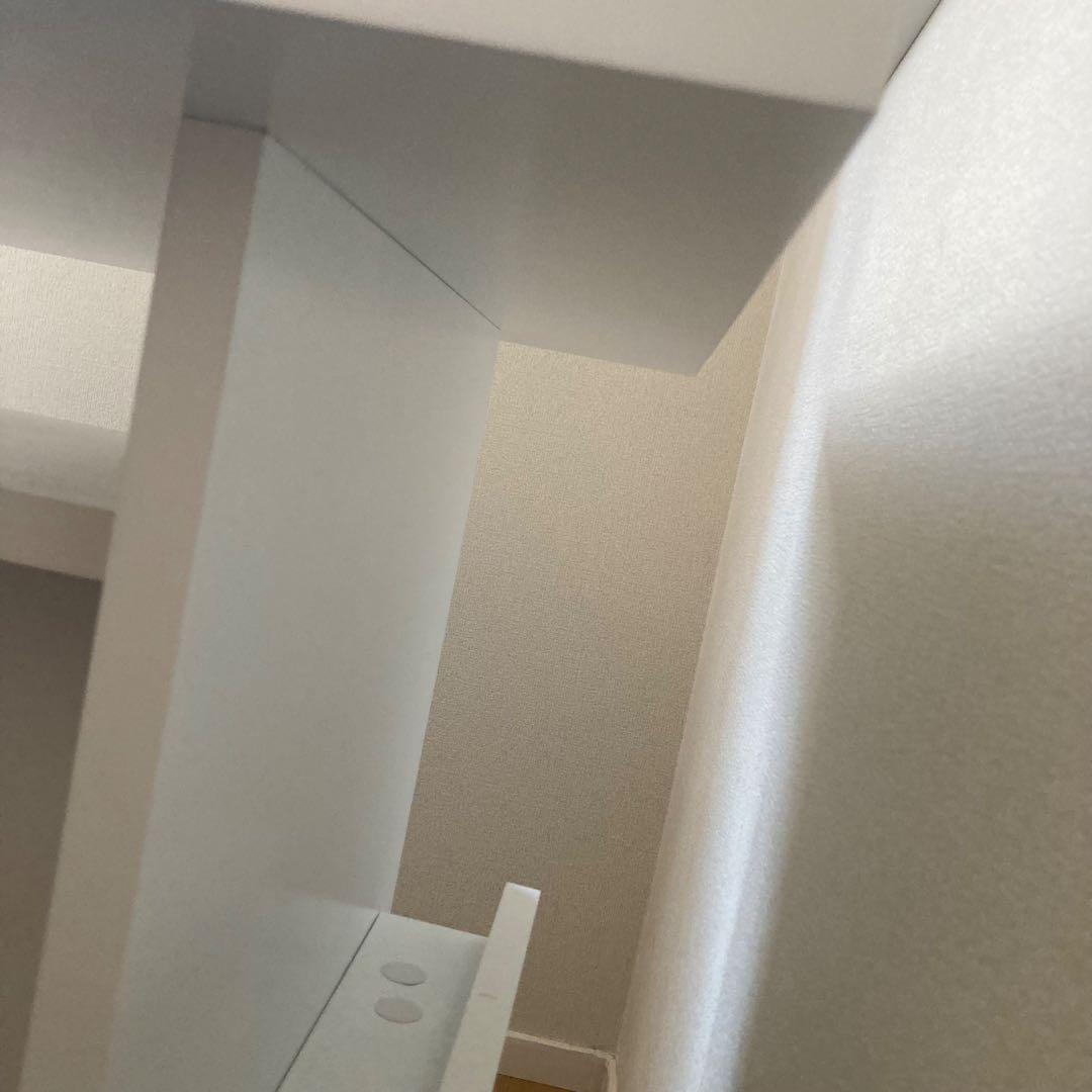 fun funダイニングテーブル　デスク　丸角　半円　ホワイト　シンプル