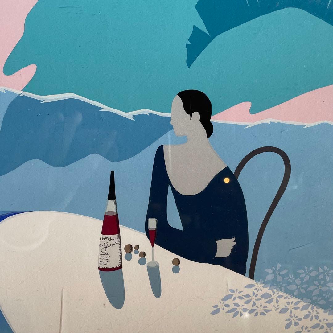 平野琳人 リトグラフ 作者鉛筆サイン入 額付き 人物画 風景画 25.11.20