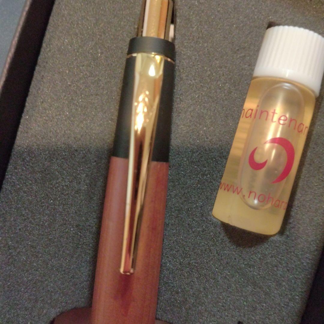 野原工芸 櫟 イチイ 新型 シャープペンシル ゴールド 固定式口金