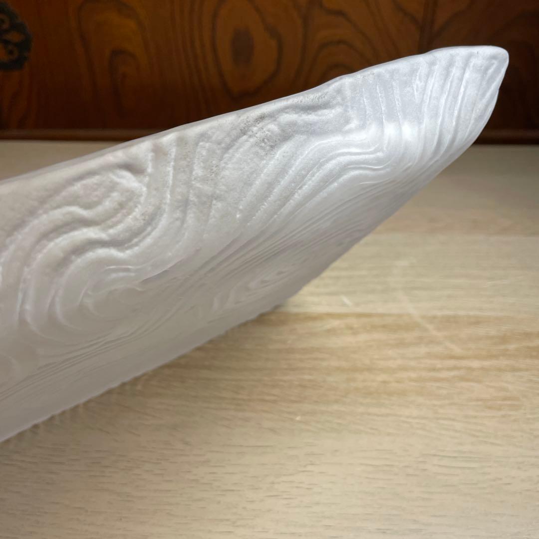 益子焼作家坂田甚内ガラス波状紋四方皿箱なし