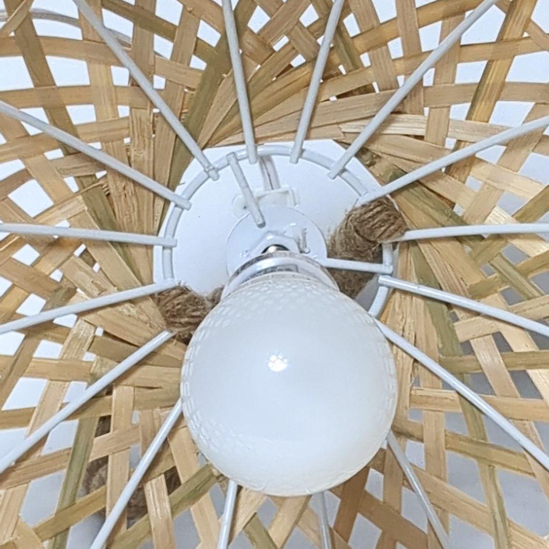 竹カゴ ランプ 吊り下げ照明 竹あかりシリーズ 天井 蛍光 灯