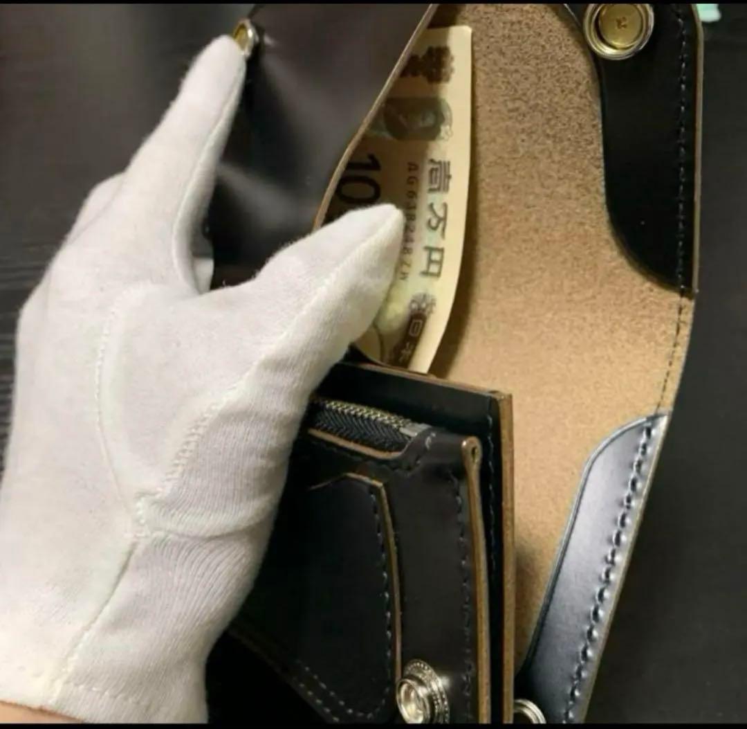 トラッカーウォレット　horseleather CA008 激シブmodel