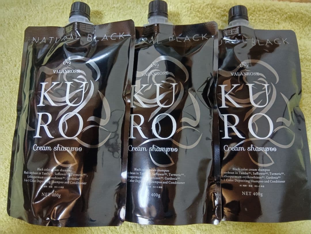 【あんこ】VALANROSEKUROシャンプー ナチュラルブラック400g