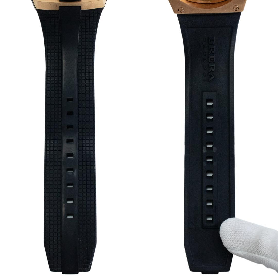 ブレラオロロジ 腕時計 メンズ スーパースポルティーボ 黒 クロノグラフ ロゴ