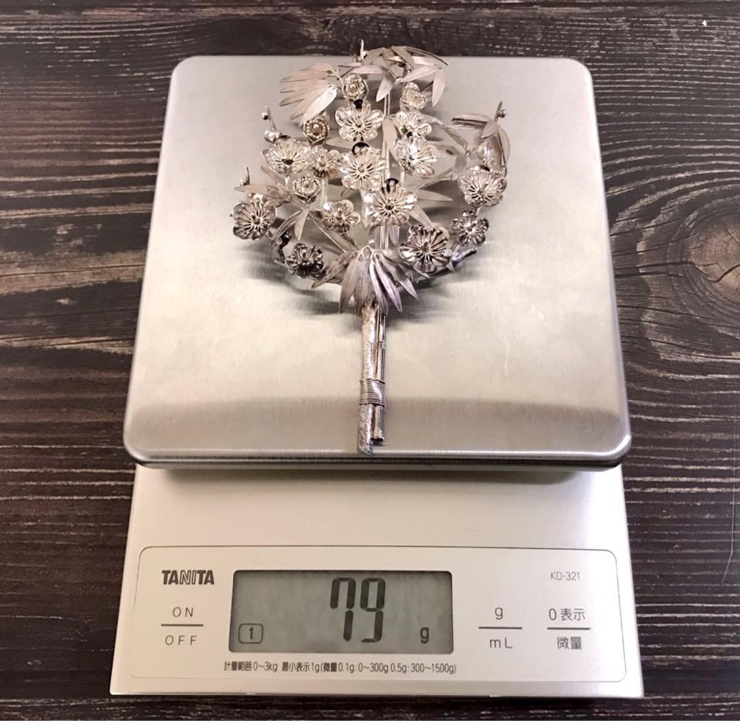 【希少レア】ボンボニエール 挿華 花 皇室 天皇 上皇陛下 下賜 大嘗 純銀