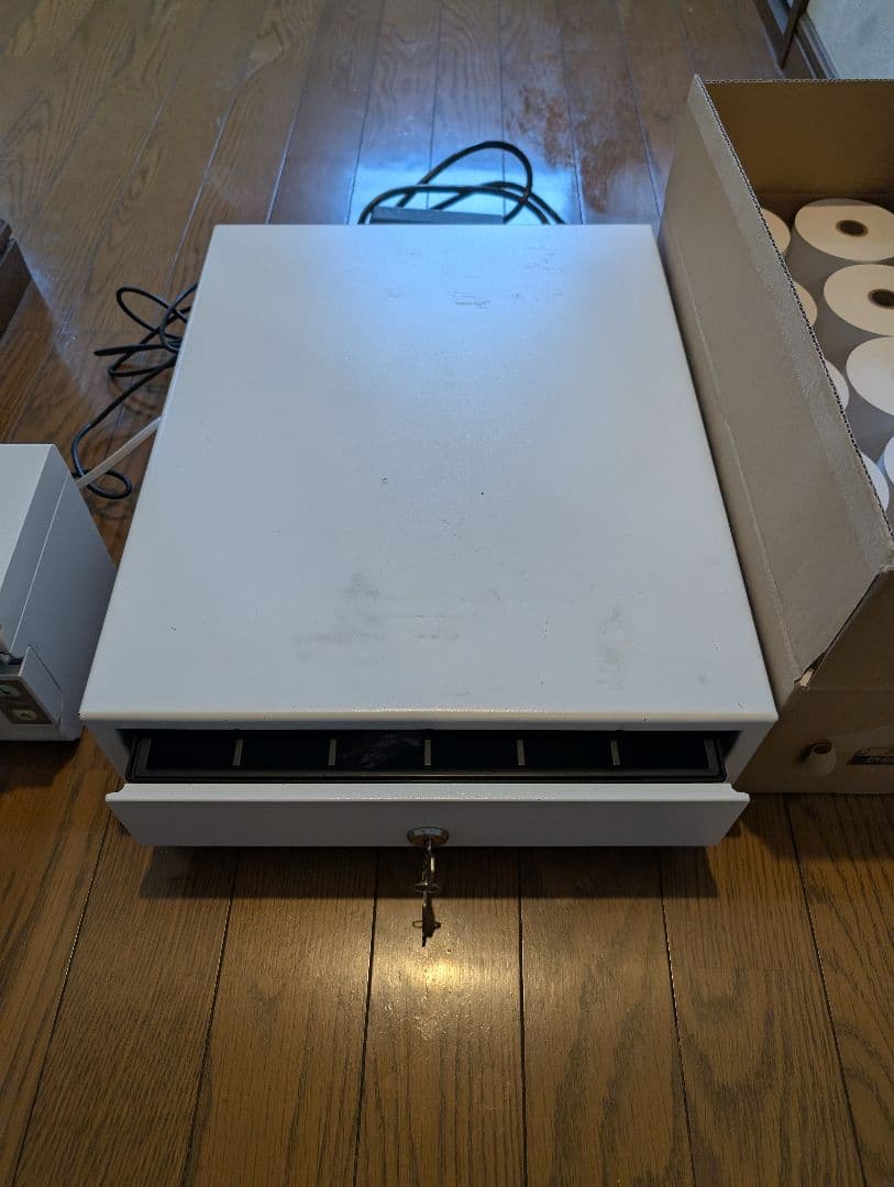 動作確認済み】Airレジ対応 プリンター＆ドロアセット(レジロール20個付)