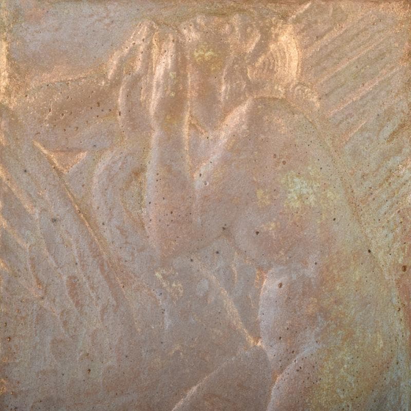 彫刻家　日展会員　浦山一雄作　銅板レリーフ　鳥人物像　額装　N　8102