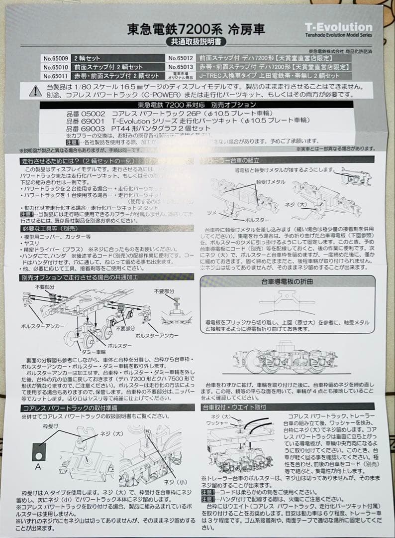 天賞堂 HO T-evolution 東急7200系 2輌