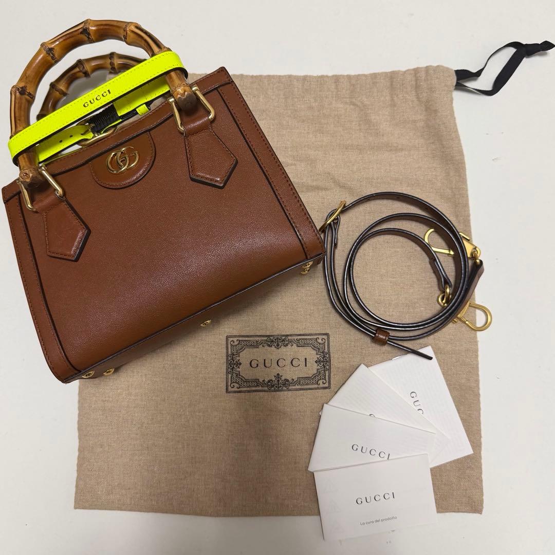 GUCCI グッチ ダイアナ ミニ GGマーモント2wayショルダーバック