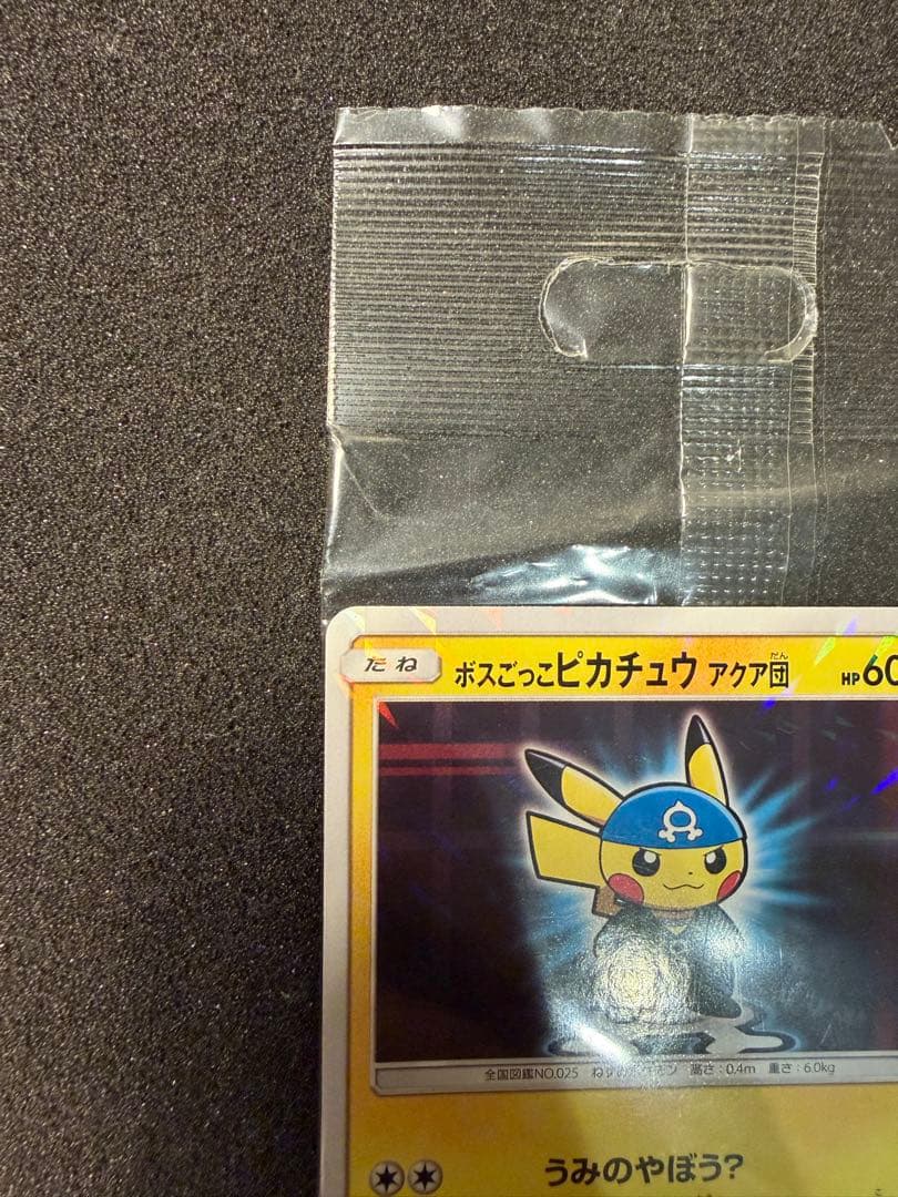 【未開封】ボスごっこピカチュウ スカル団 アクア団 2枚セット