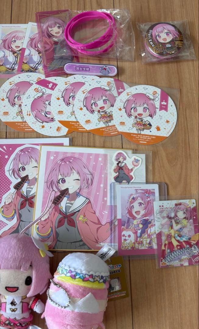 プロセカ 鳳えむ アクスタ 缶バッジ 色紙 エピカ リングライト 計120点