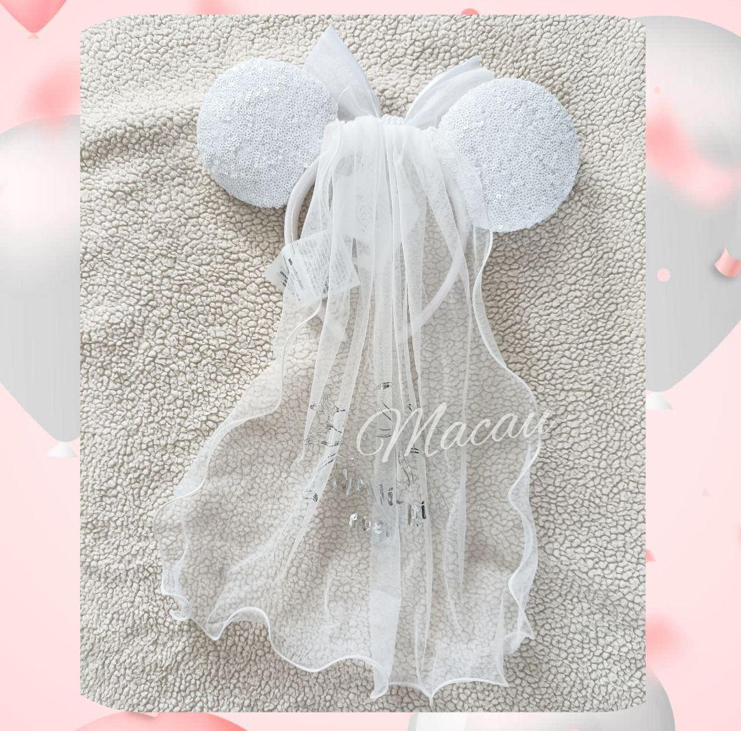 香港ディズニー★ ミッキー&ミニー ウェディングペアカチューシャ