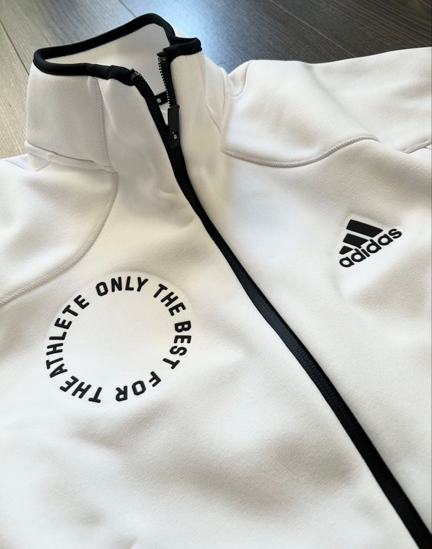 新品 adidas アディダス 上下 ダブルニット生地 秋冬ジャケットパンツ L