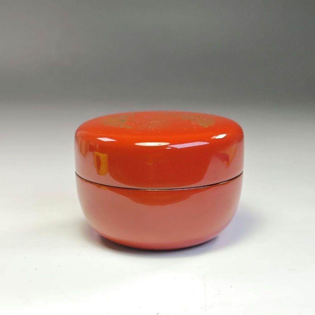 イ780 棗『峯清作』『松喰鶴蒔絵 平棗 共箱』茶入 茶器