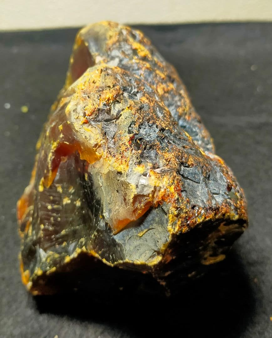 別格 コレクター向：428g】超特大 ブルーアンバー インドネシア 琥珀 原石