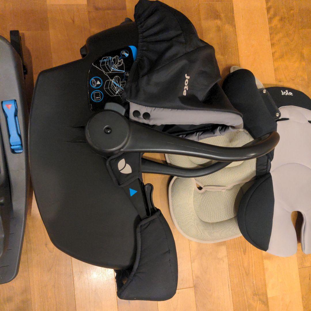 【美品フルセット】Joieチャイルドシート&ISOFIXベース&新生児パッド