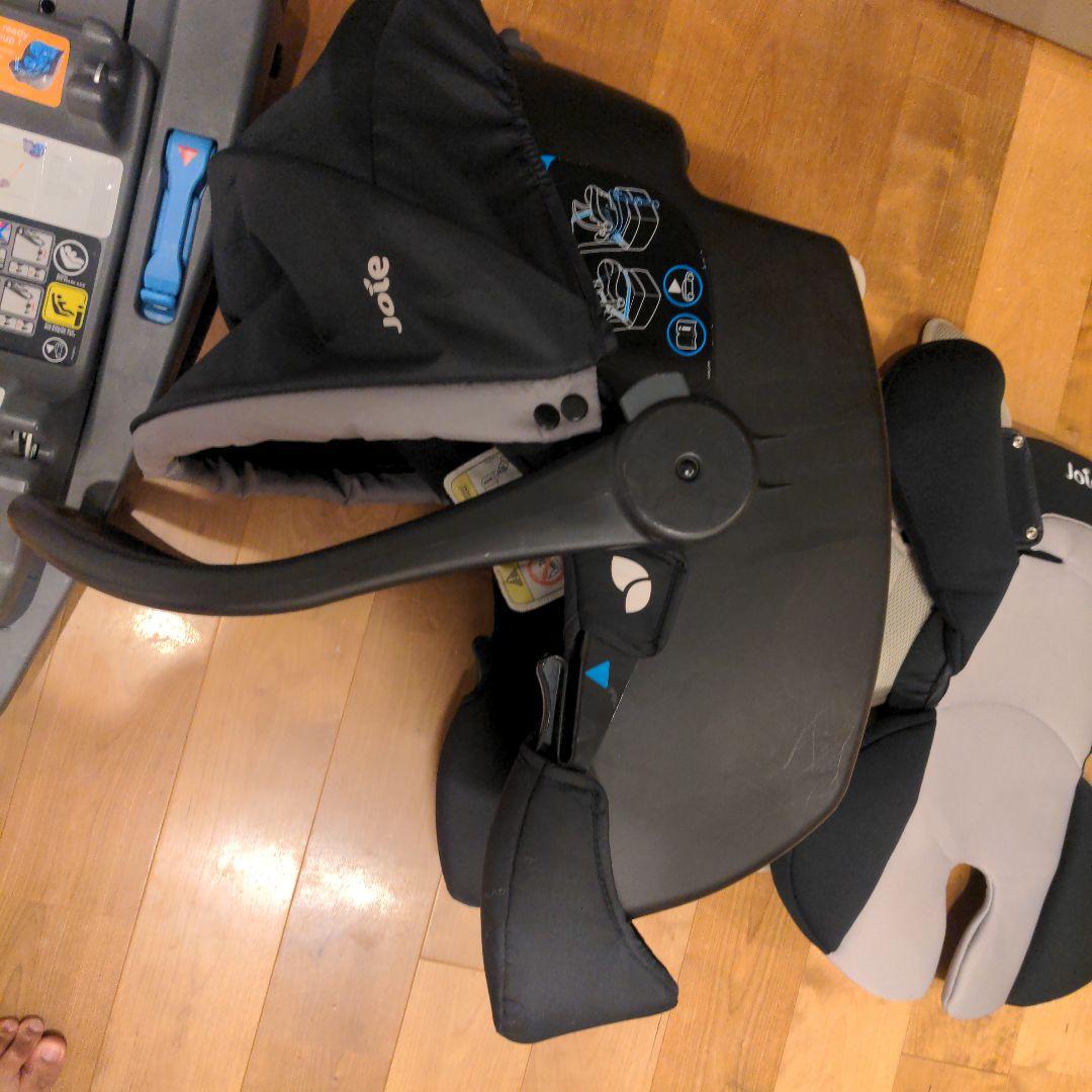 【美品フルセット】Joieチャイルドシート&ISOFIXベース&新生児パッド