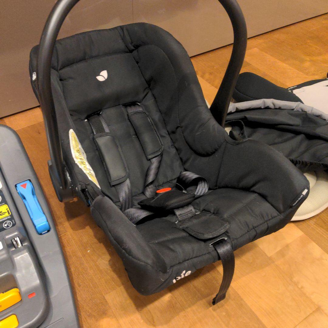【美品フルセット】Joieチャイルドシート&ISOFIXベース&新生児パッド